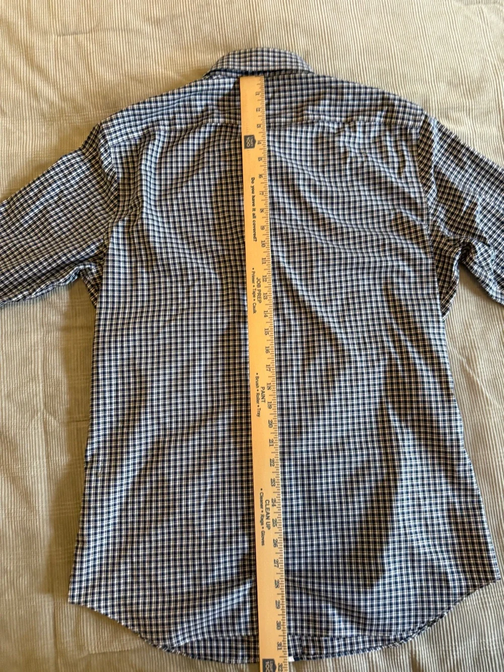 Banana Republic Men’s Non-Iron Tailored Slim Fit Plaid Shirt – Size Large